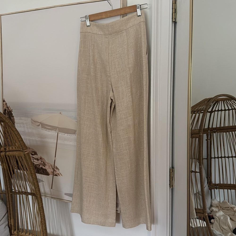 ROMORED LINEN TROUSER PANTS - Picture 2 of 4